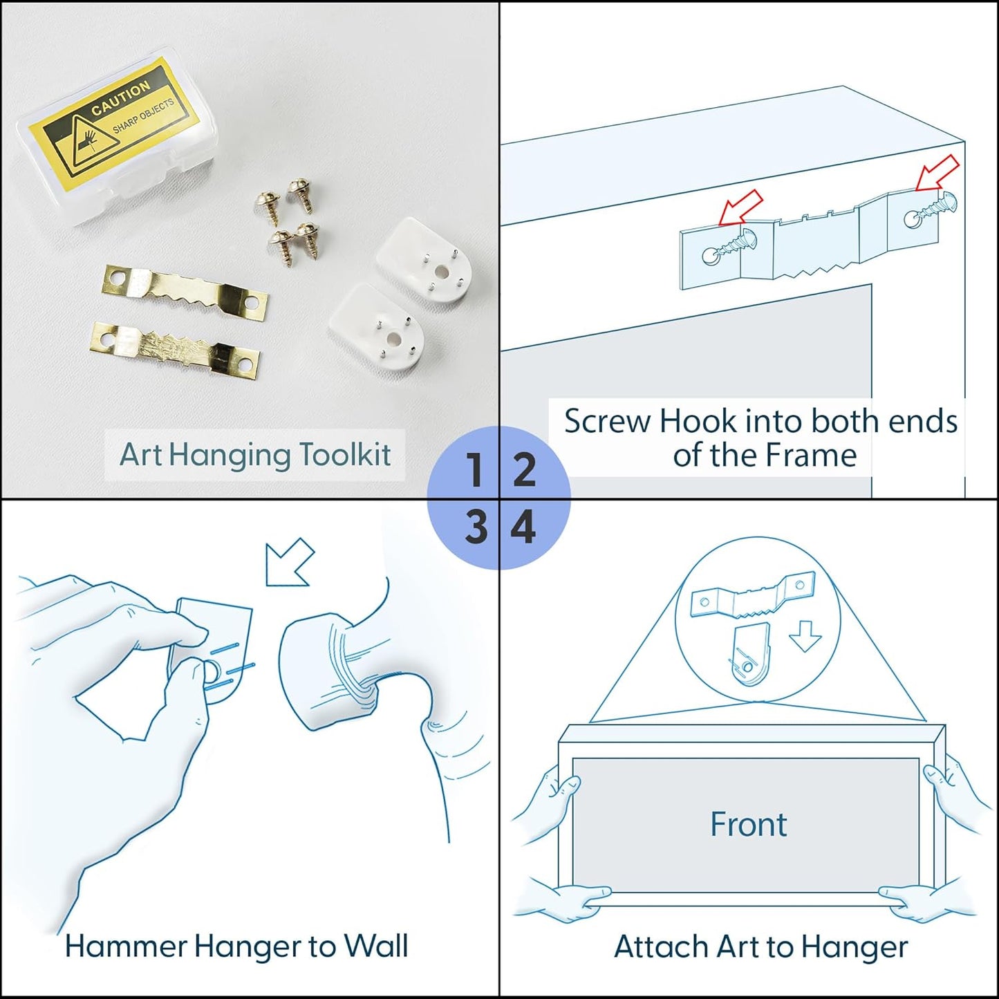 MUDECOR Large Framed Canvas Print Wall Art Foggy Mountain Horizon Landscape Neutral Tones Abstract Illustrations Decorative Colorful for Bedroom - 60"x20"