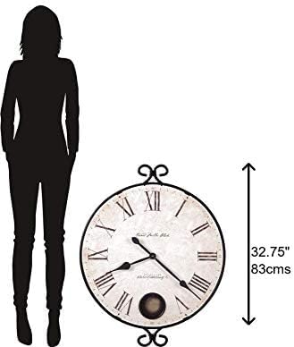 Howard Miller Magdalen Wall Clock – Exquisite Antique Decorative Analog Clock with Quartz Movement, Perfect for Room Decor, Bedroom Decor, Kitchen Clock, Office Wall Decor & Farmhouse Charm