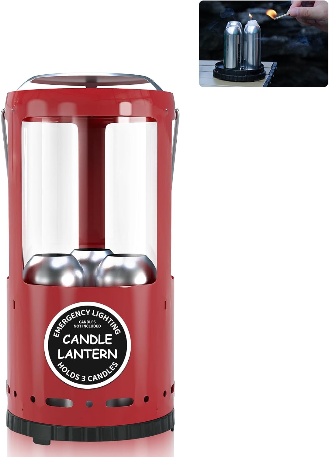 Candle Lantern, Camping Gear for Campers Use, Without Candles