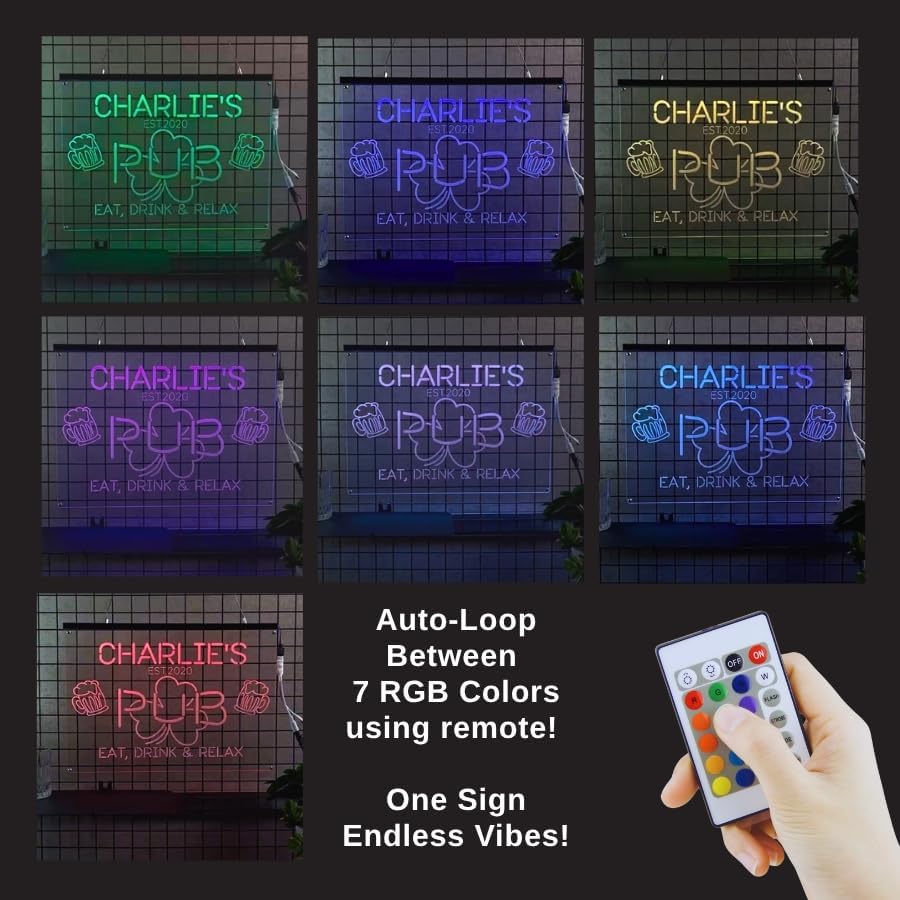 Personalized Pool & Patio Neon Sign, Custom LED Wall Light for Backyard Decor, Outdoor Bar Sign, Relaxing Vibes Gift for Homeowners