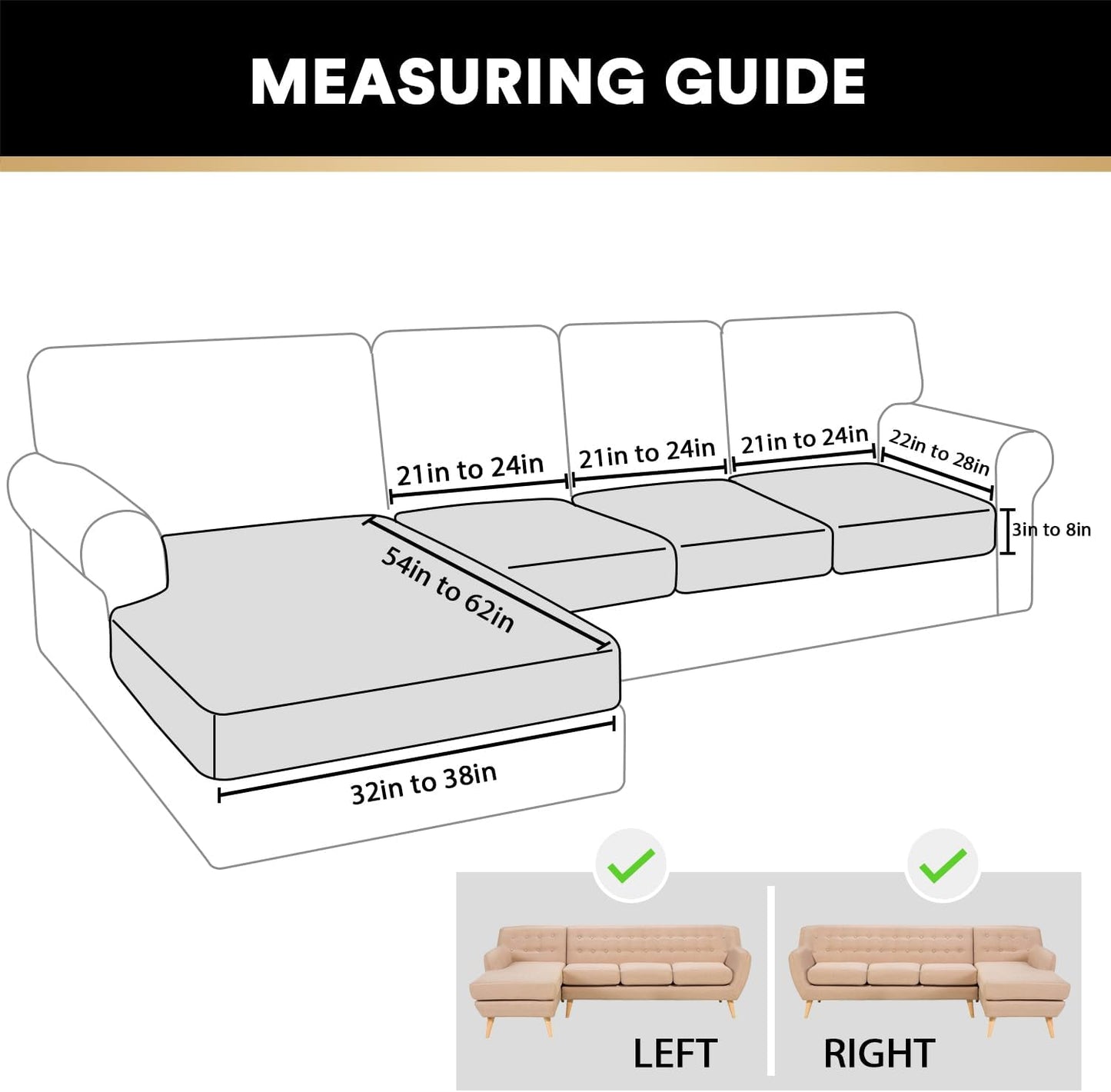 PrinceDeco Sectional Couch Covers 4 Pieces Couch Covers for Sofa Velvet Separate Couch Cover L Shape for Left/Right Chaise(3 Seater + 1 Chaise,Navy)