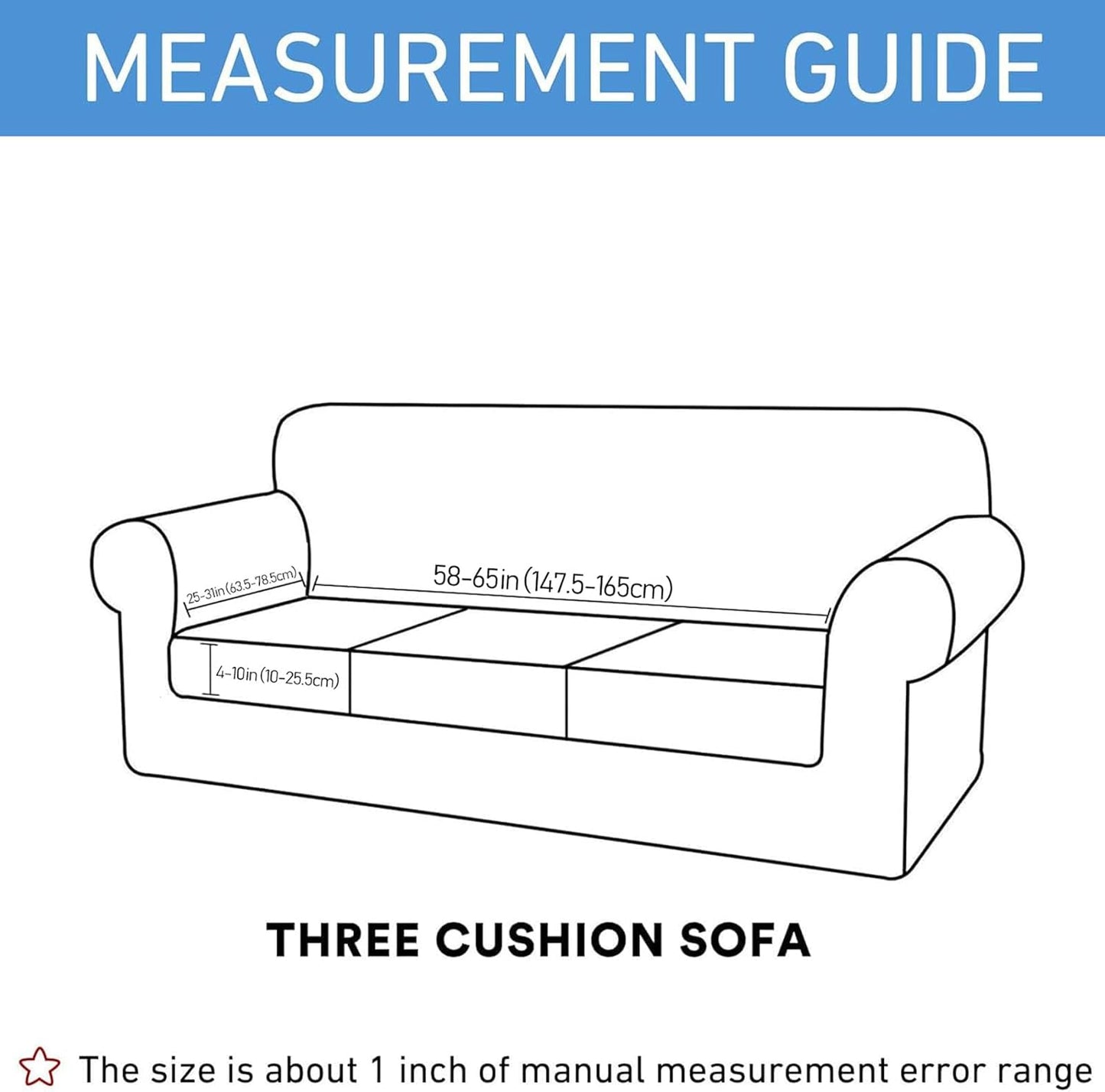 hyha Waterproof Couch Cushion Covers, Stretch Sofa Couch Seat Slipcover for Dog Washable, Non-Slip Waterproof Outdoor Cushion Covers for Patio Furniture Replacement (1 Piece for Large, Taupe)