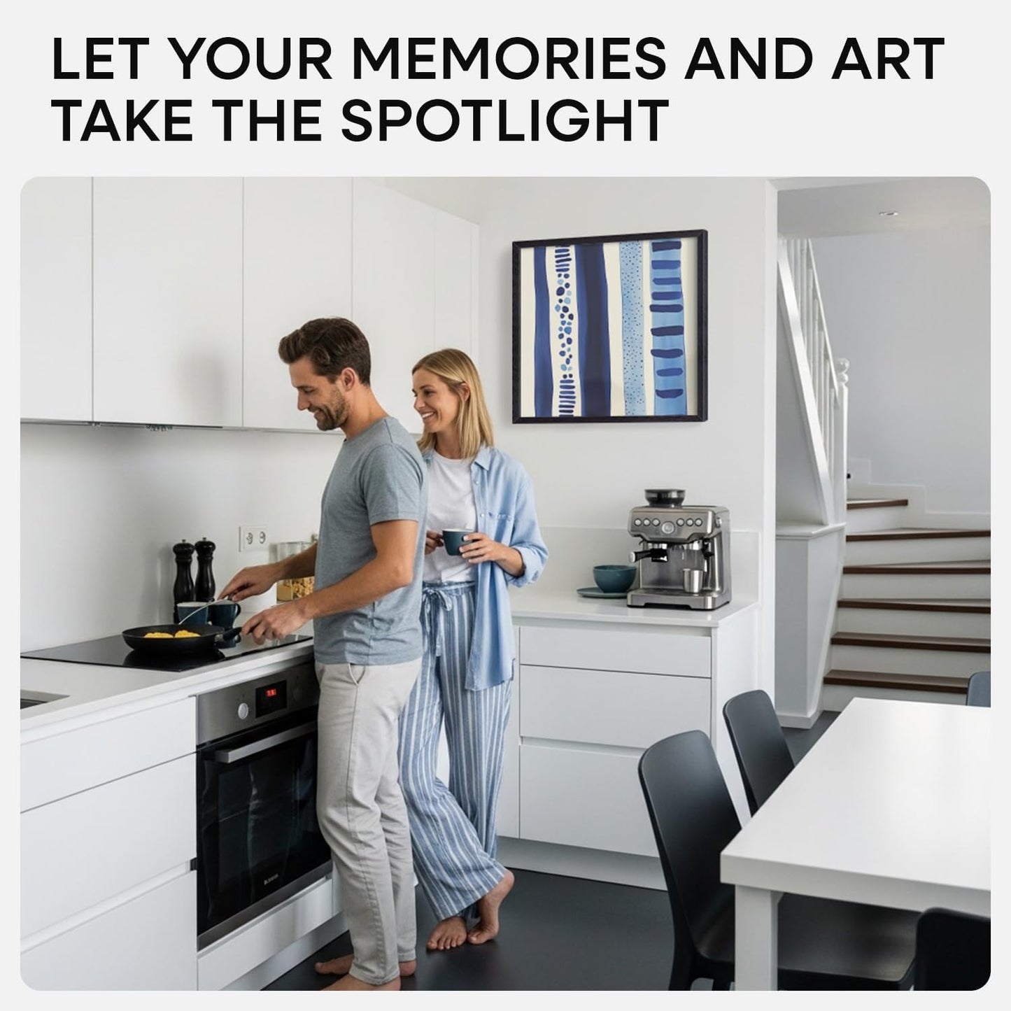 Homeforia 16x16 Black Wood Frame, High End Oak 16 x 16 Square Picture Frames with Mat 12 by 12 inches Photo, 16by16 Black Wooden Poster Frames Matted to 12x12 Print, Tempered Glass, Wall Kit, Set of 1