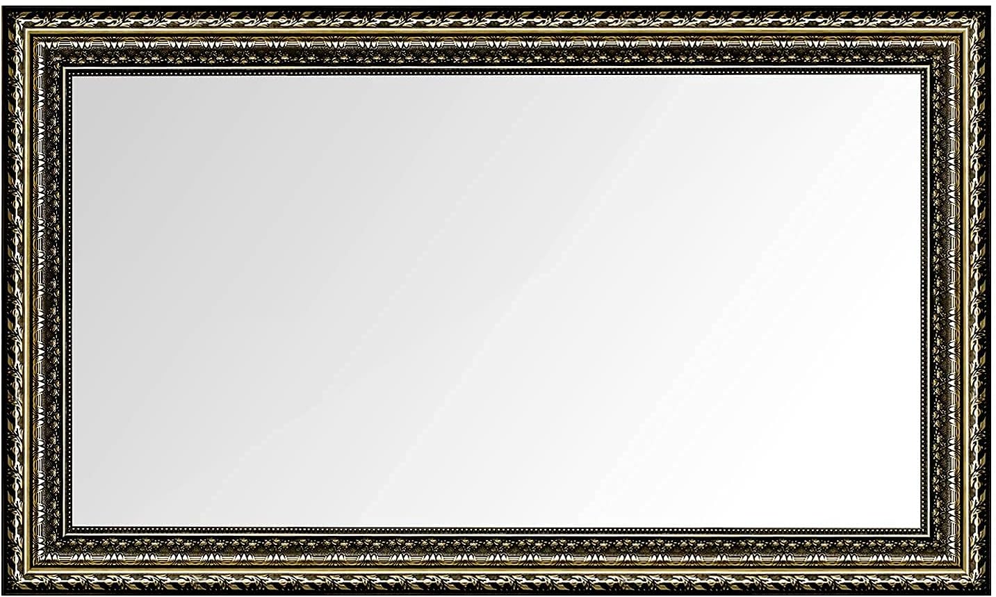 Bathroom Wall Mirror, Decorate Bathroom Mirrors for Wall, Rectangle Modern Bathroom Wall Mounted Mirror Vertical or Horizontal Hanging for Living Room (Gold Framed 40" x24'')