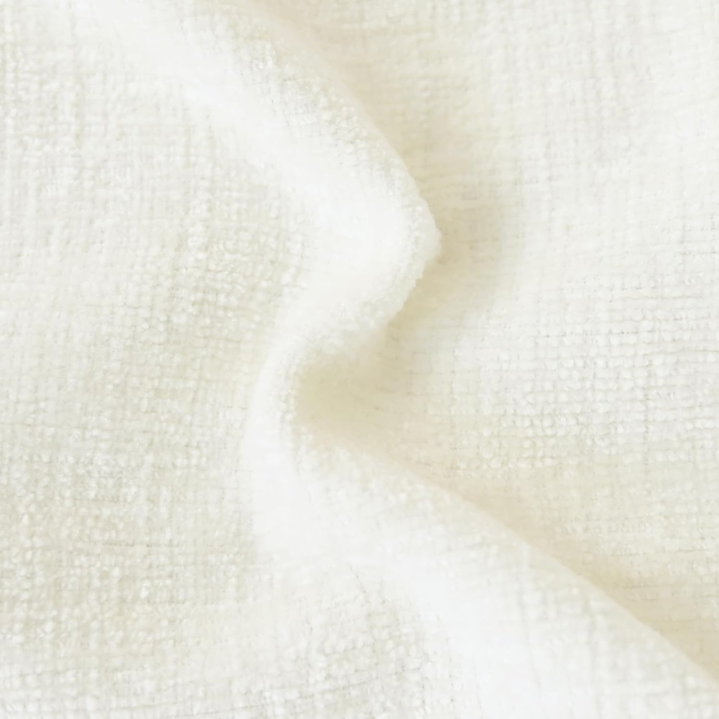 CaliTime Throw Pillow Covers Decorative 16 X 26 Inches Pack of 2 Cozy Chenille Cushion Cases for Couch Sofa Bed Living Room Home Cream