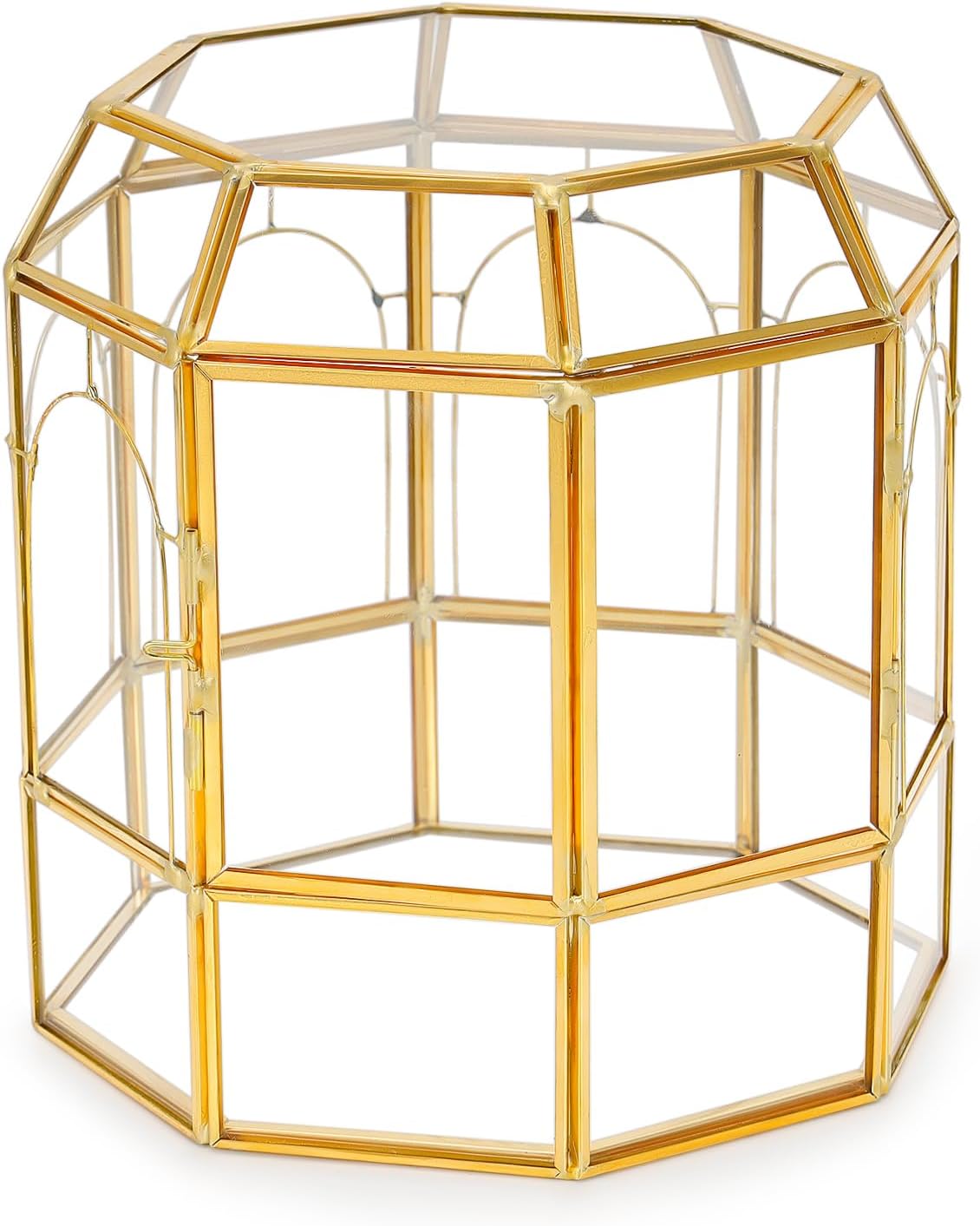 Large Glass Terrarium Handmade, Centerpiece Display Box Gift Planter Containers Indoor Terrariums House for Succulent Cacti Air Plants Miniature Fairy Garden