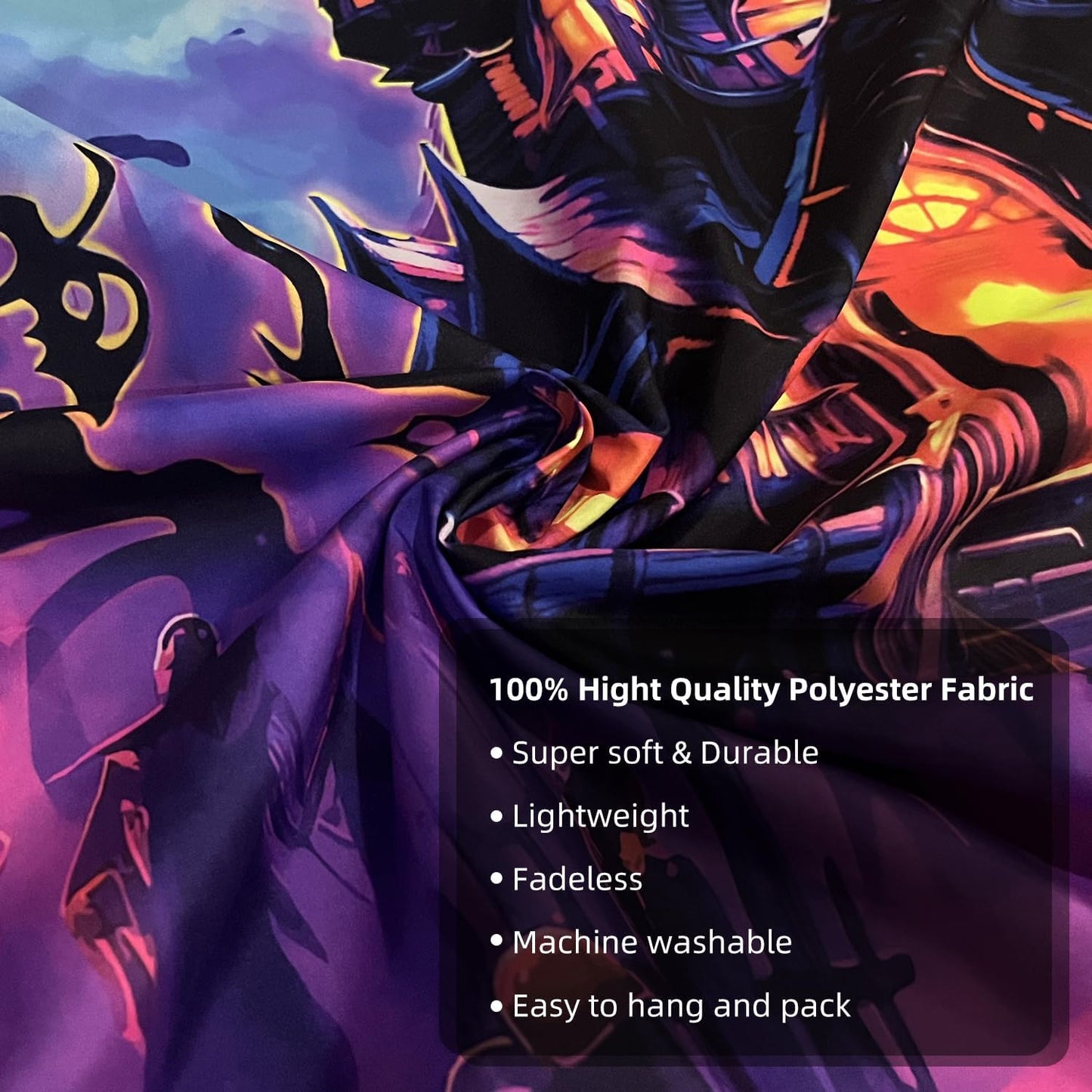 OSVINO Blacklight Halloween Castle Tapestry 79"x59" Pumpkins Ghosts Background Bedroom Aesthetic Hippie Room Decor Glow in The Dark Wall Poster for Halloween Easter