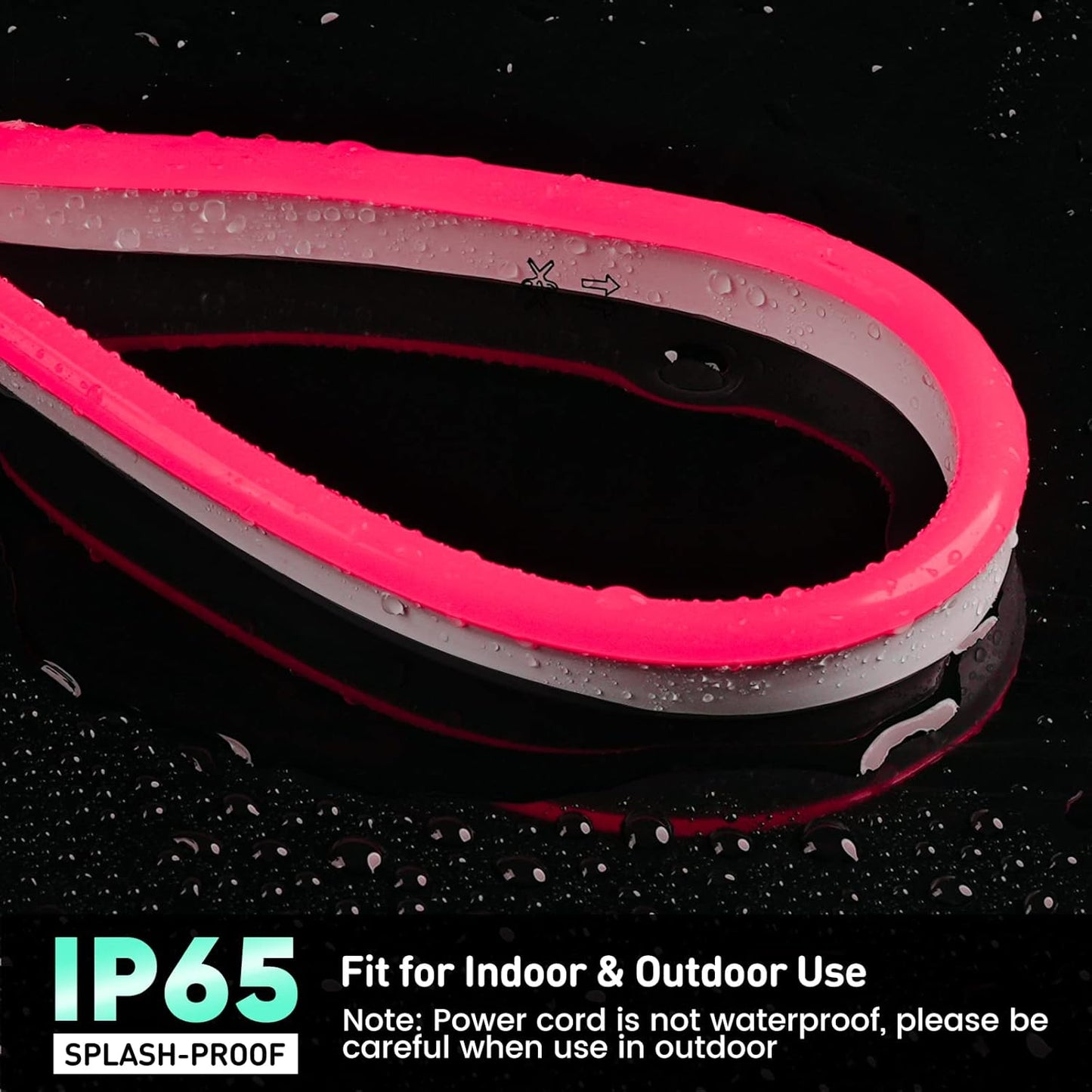 GZBtech Flexible LED Neon Rope Lights 33FT,AC 110-120V Waterproof Strip Light, 120 LEDs/M Cuttable Connectable Neon Lighting for Indoor Outdoor Home Decor/Commercial Building Use-Red 10M