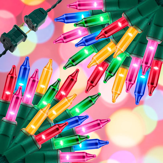 300LIGHTS(2*150L) MULTI Extra-Bright With End Connectors Christmas Decorative Lights 19.44m UL Certified Mini String Light Set Waterproof for Home Garden Holiday Tree Party Patio Decor Wedding