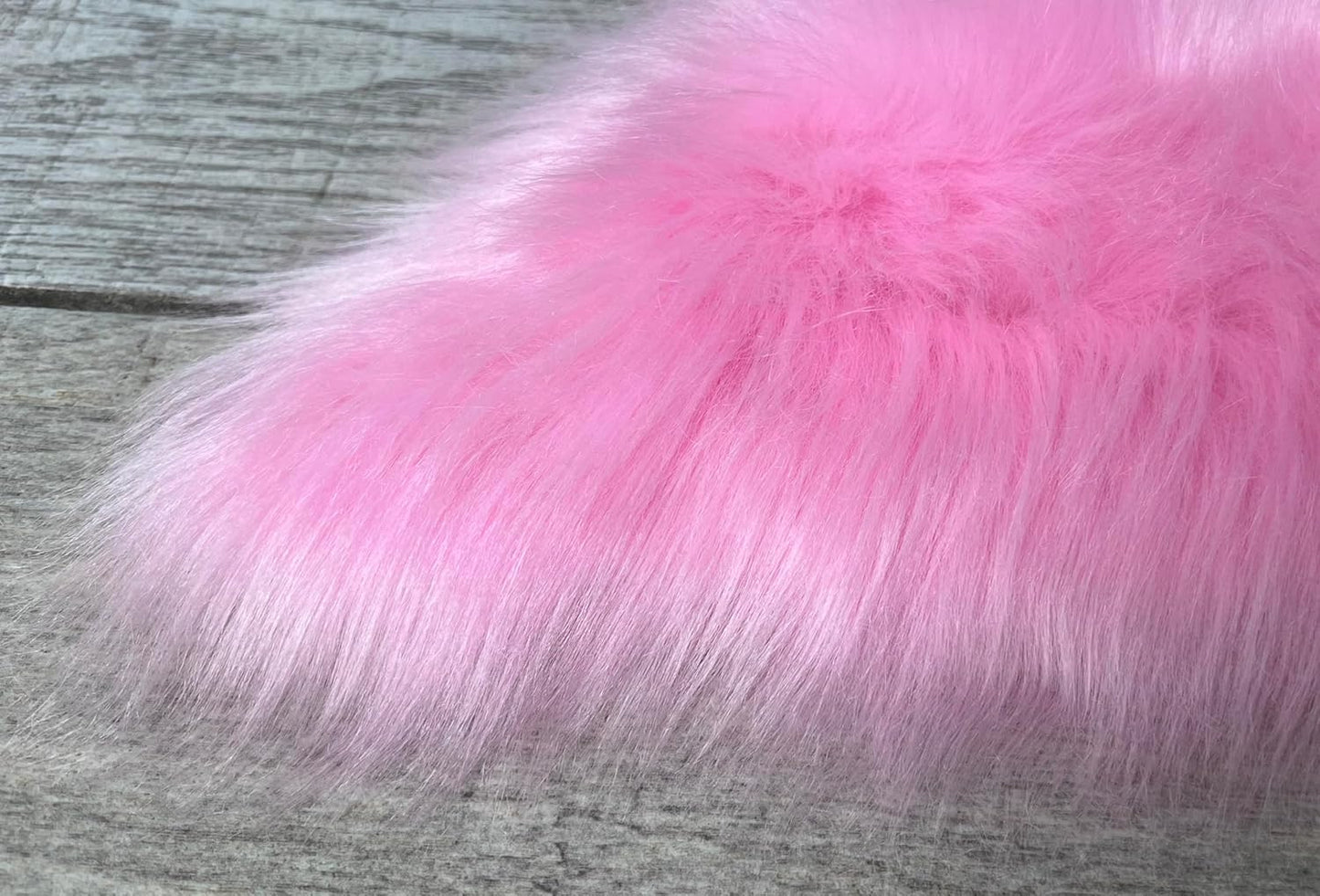 LAMBZY Faux Sheepskin Super Soft Hypoallergenic Free Shape Silky Shag Rug, Luxury Shaggy Plush Carpet for Bedrooms Living Kids Room Sofa Rugs (Pink, Triple Side by Side 3'x6')