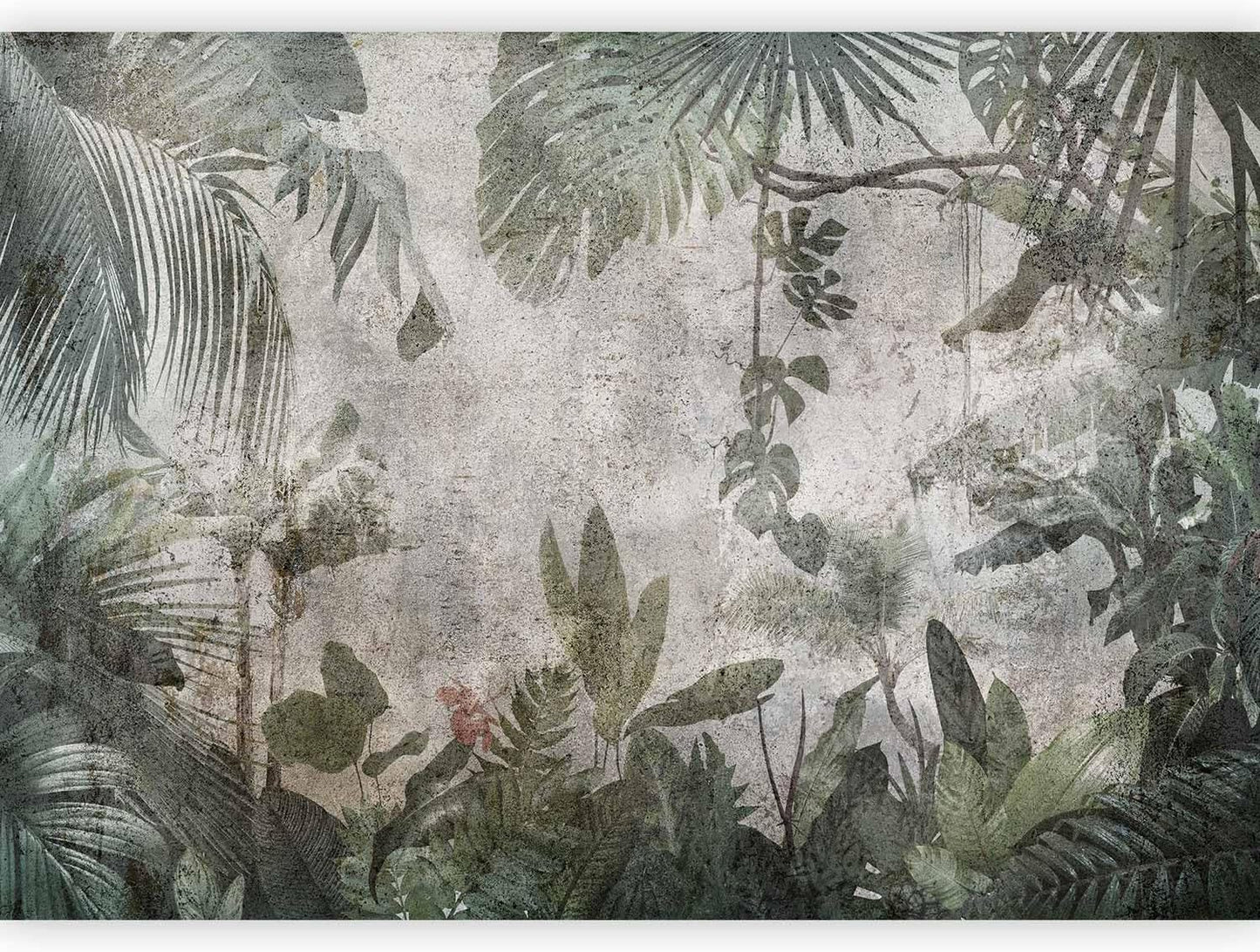 artgeist Premium Wall Mural Tropical Leaves 197x138 in - Non-Woven Wallpaper Fleece Wall Decor Photo Print Picture Image Design Landscape Jungle Nature Monstera Palm Leaves b-C-0821-a-a