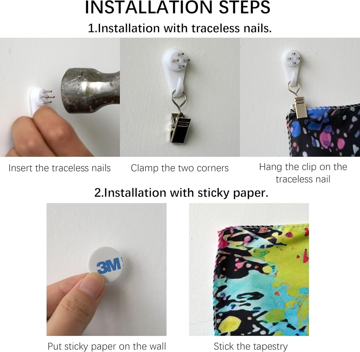 OSVINO Blacklight Halloween Castle Tapestry 90"x70" Pumpkins Bats Crosses Backdrop Bedroom Aesthetic Hippie Room Decor Glow in The Dark Wall Poster for Halloween Easter