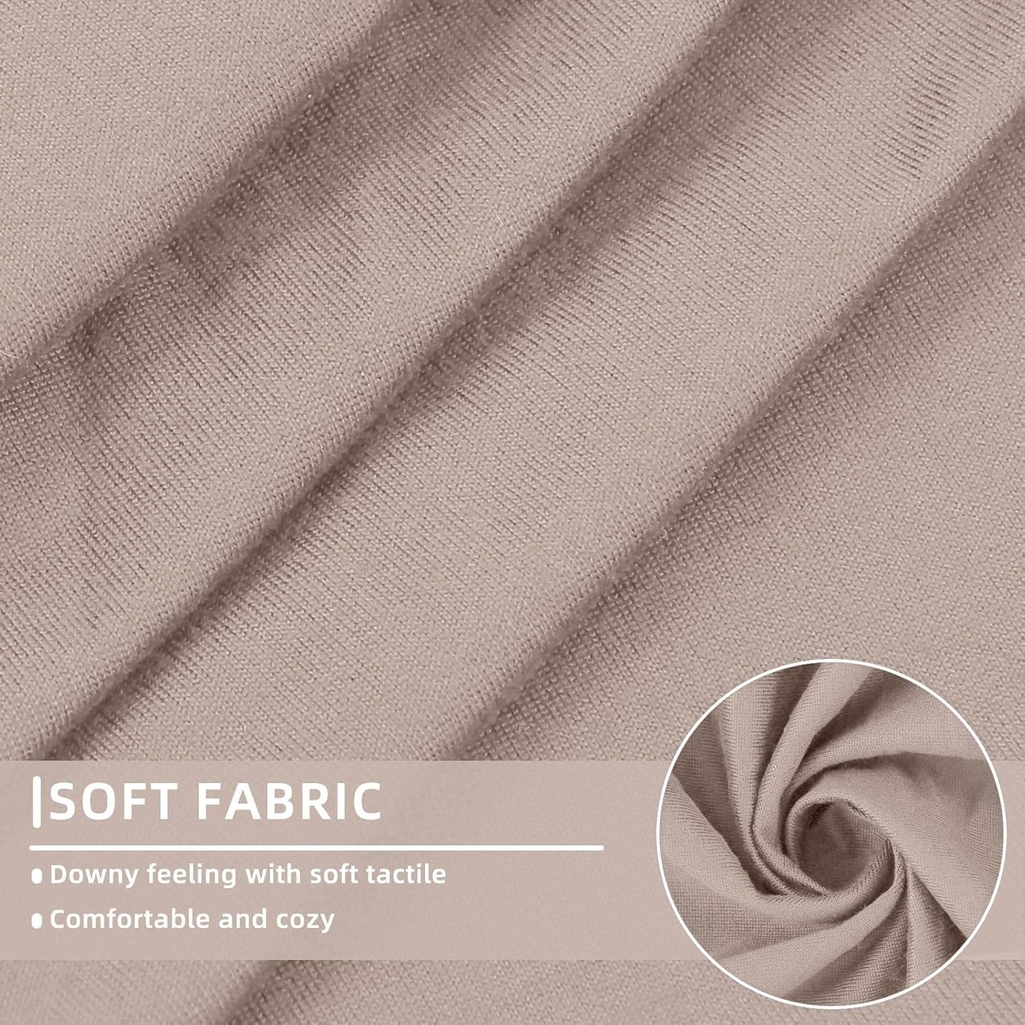 hyha Waterproof Couch Cushion Covers, Sectional Sofa Slipcovers Washable, L Shape Chaise Dog Couch Covers for Sectional Sofa, Universal Furniture Protector (1 Piece for Chaise, Taupe)