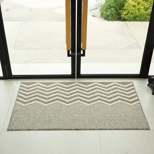 Indoor Doormat, Non-Slip Front Door Mats, Outdoor Welcome Mat Washable, Low Profile Indoor DoorMats for Entryway, Floor Inside Back Door Mats (23"x35")