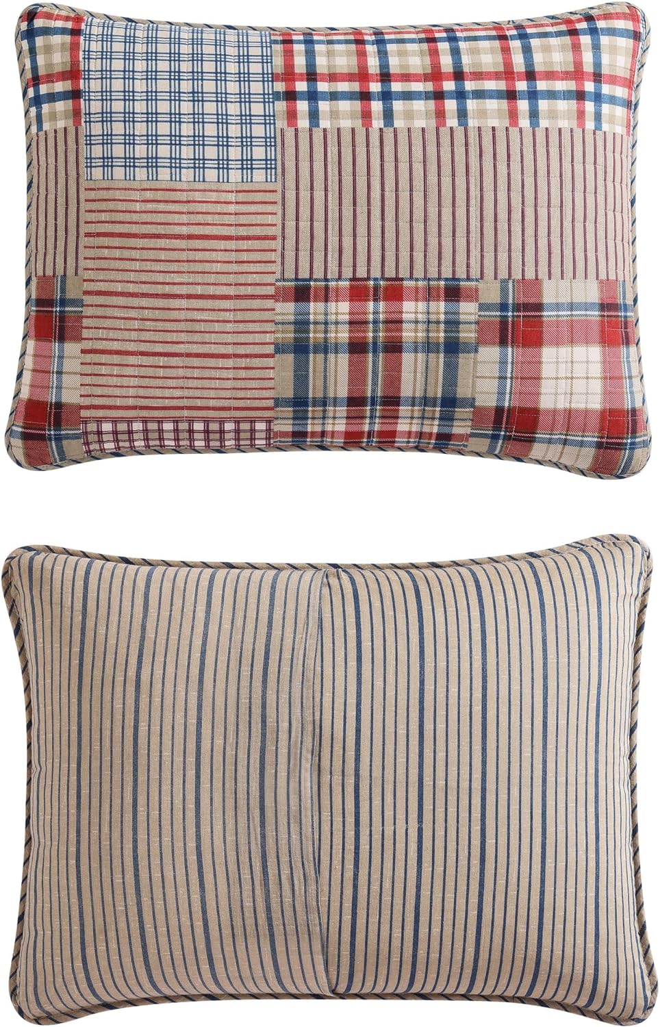 Eddie Bauer - Queen Quilt Set, Reversible Cotton Blend Bedding with Lightweight Feel, 3 Piece Bed Set with Matching Pillowcases (Hawthorne Brown)