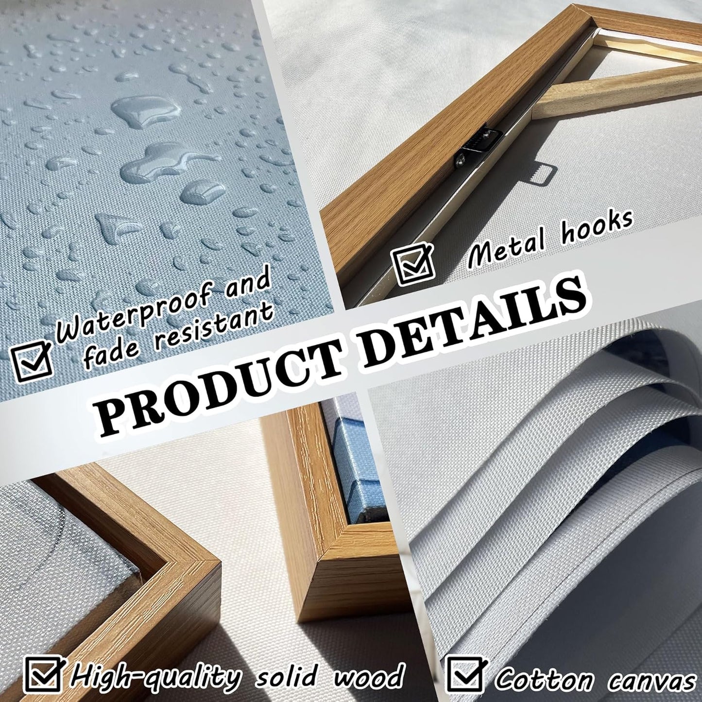 Mofutinpo Mountain Landscape Wall Art - Nature Forest Canvas Art for Living Room, Bedroom & Dining Room - Framed Paintings for Wall Decor - Large Scenic Artwork for Home 20x40IN